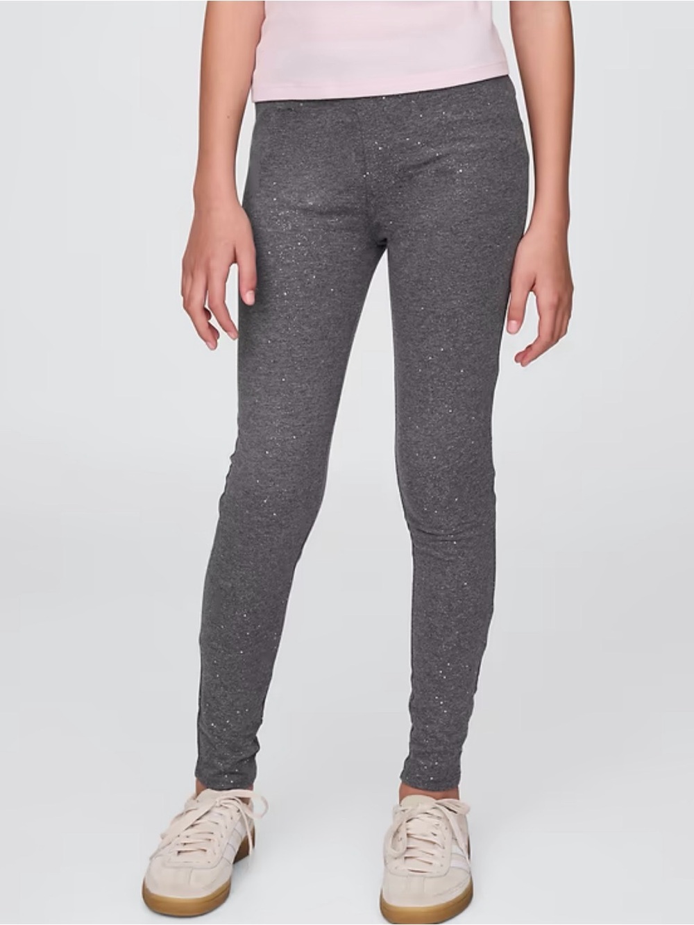 GAP Girls Sparkle ✨ Leggings in Heather Gray Size S